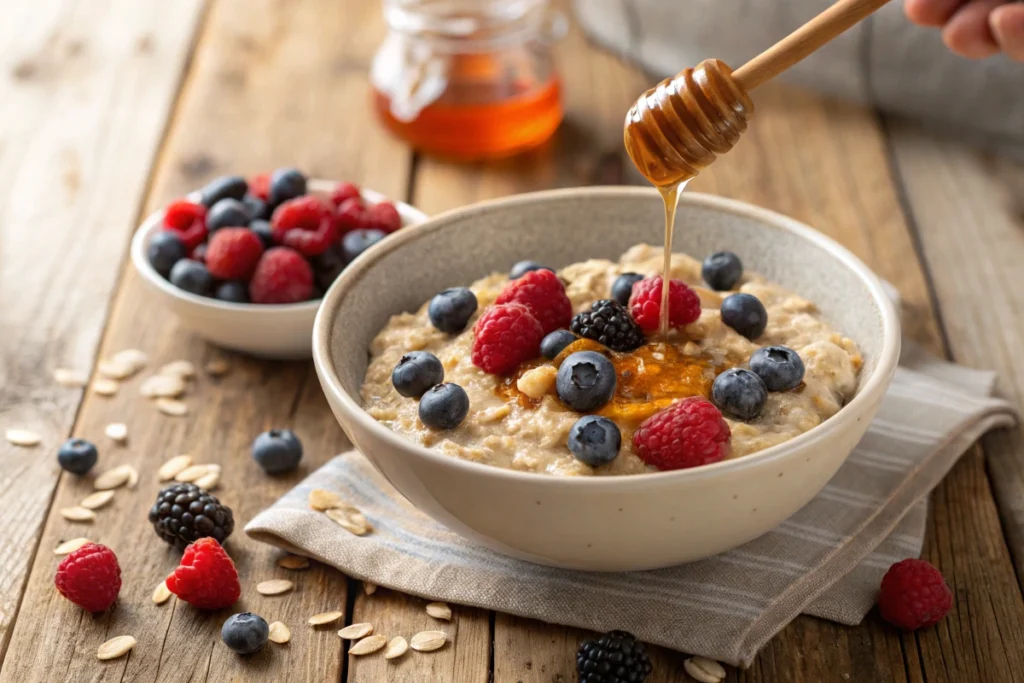 Healthy Organic Breakfast Oatmeal