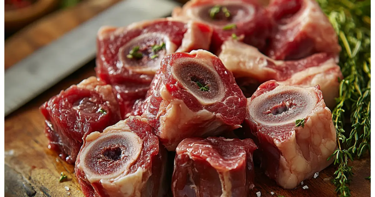 Beef soup bones for broth and stock.