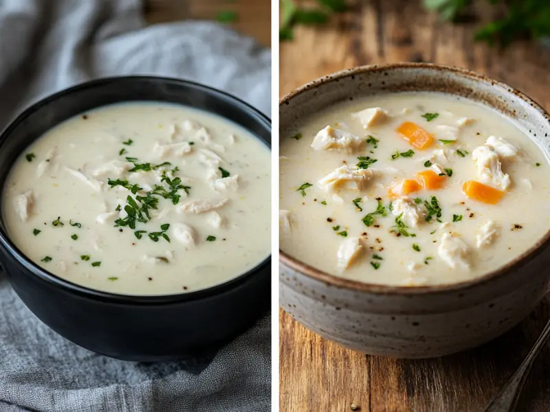 Store-bought vs. homemade cream of chicken soup nutrition comparison